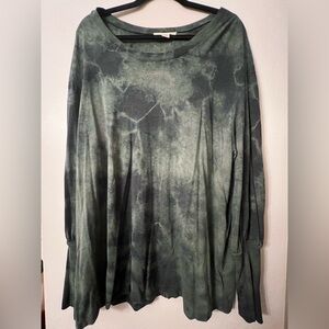 Treasure & Bond Dark Green Long Sleeve Top